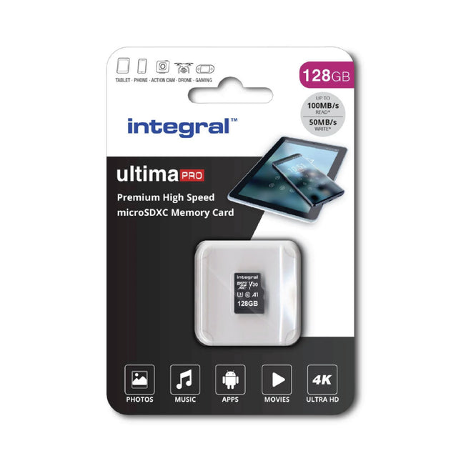 INTEGRAL - microSD card - 128 GB - SDXC - V30 image