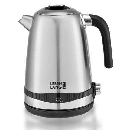 LEBENLANG - Kettle - Stainless Steel - 1.7 L - 2200 W - With anti-lime filter image