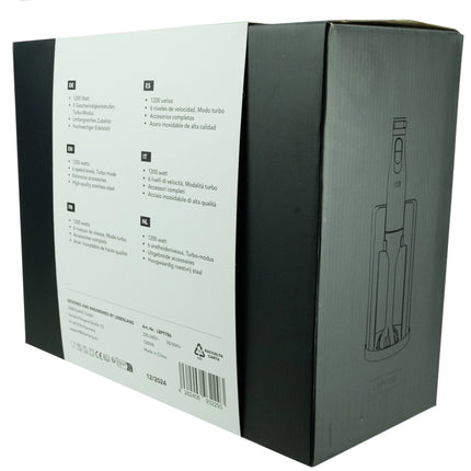 LEBENLANG - Hand blender incl. accessories - Stainless steel - 1200 W image