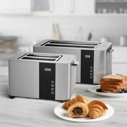 LEBENLANG - Toaster - Travel Size - Silver + Black image
