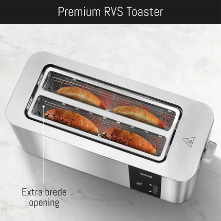 LEBENLANG - Toaster - Silver + Black image