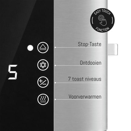 LEBENLANG - Toaster - Silver + Black image