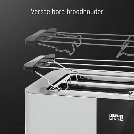 LEBENLANG - Toaster - Silver + Black image